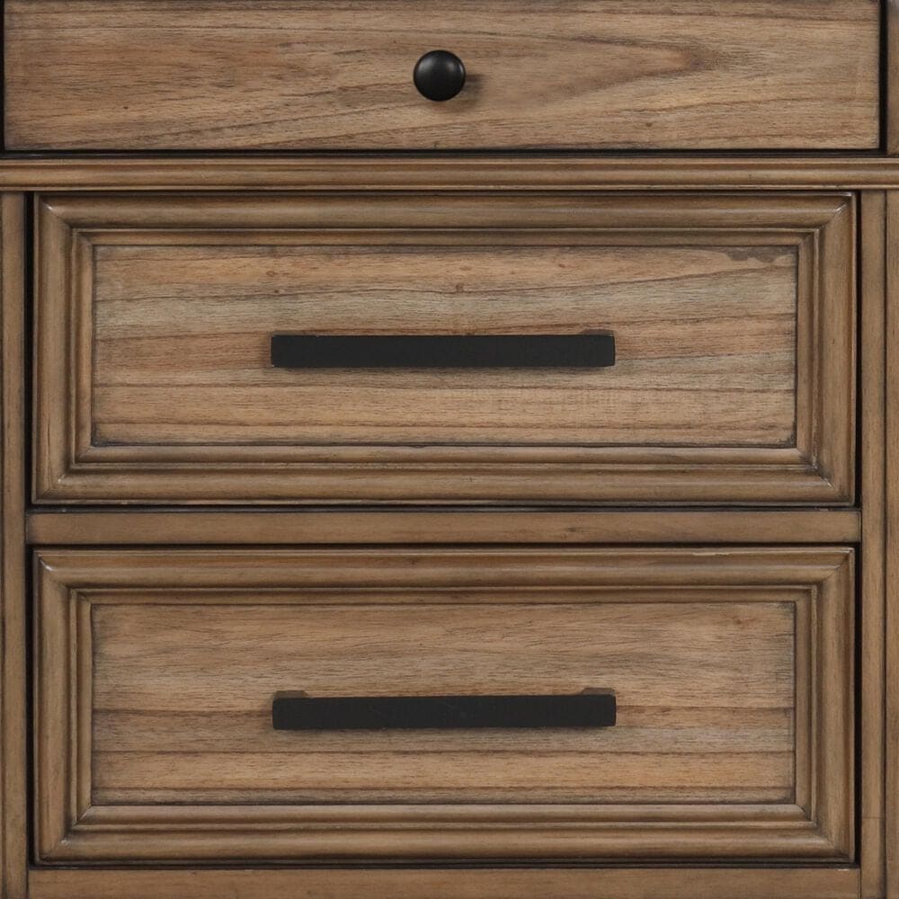 Lifestyle 3 Drawer Nightstand in Brown, , large
