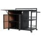 Hearth and Haven Patio Serving Cart in Dark Brown, , large