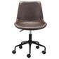 Zuo Modern Byron Office Chair in Brown and Black, , large