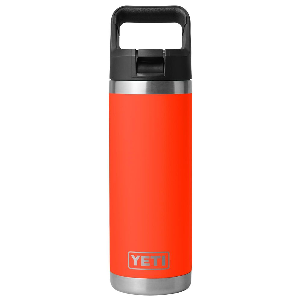 YETI Rambler 18 Oz Bottle with Straw Cap in Solar Flare, , large