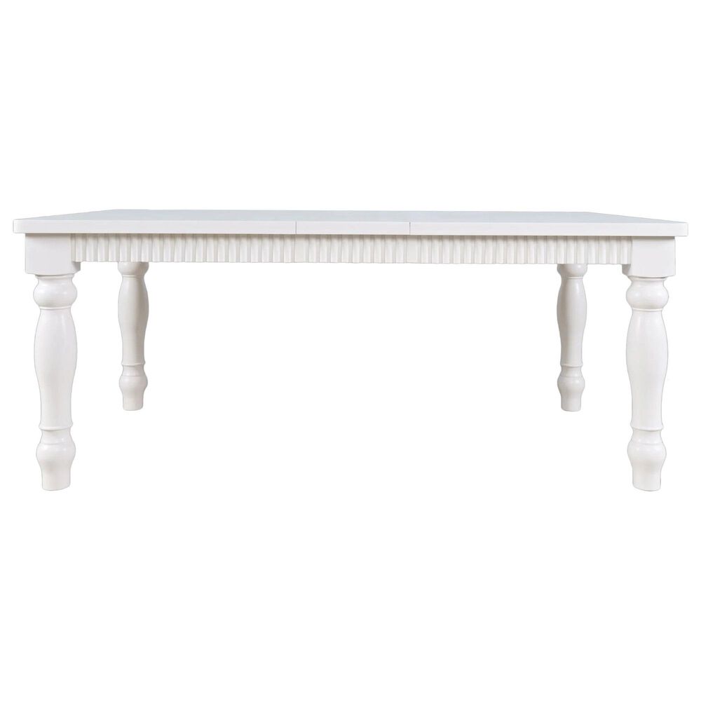 Waltham Westport 60"-72" Dining Table in White - Table Only, , large