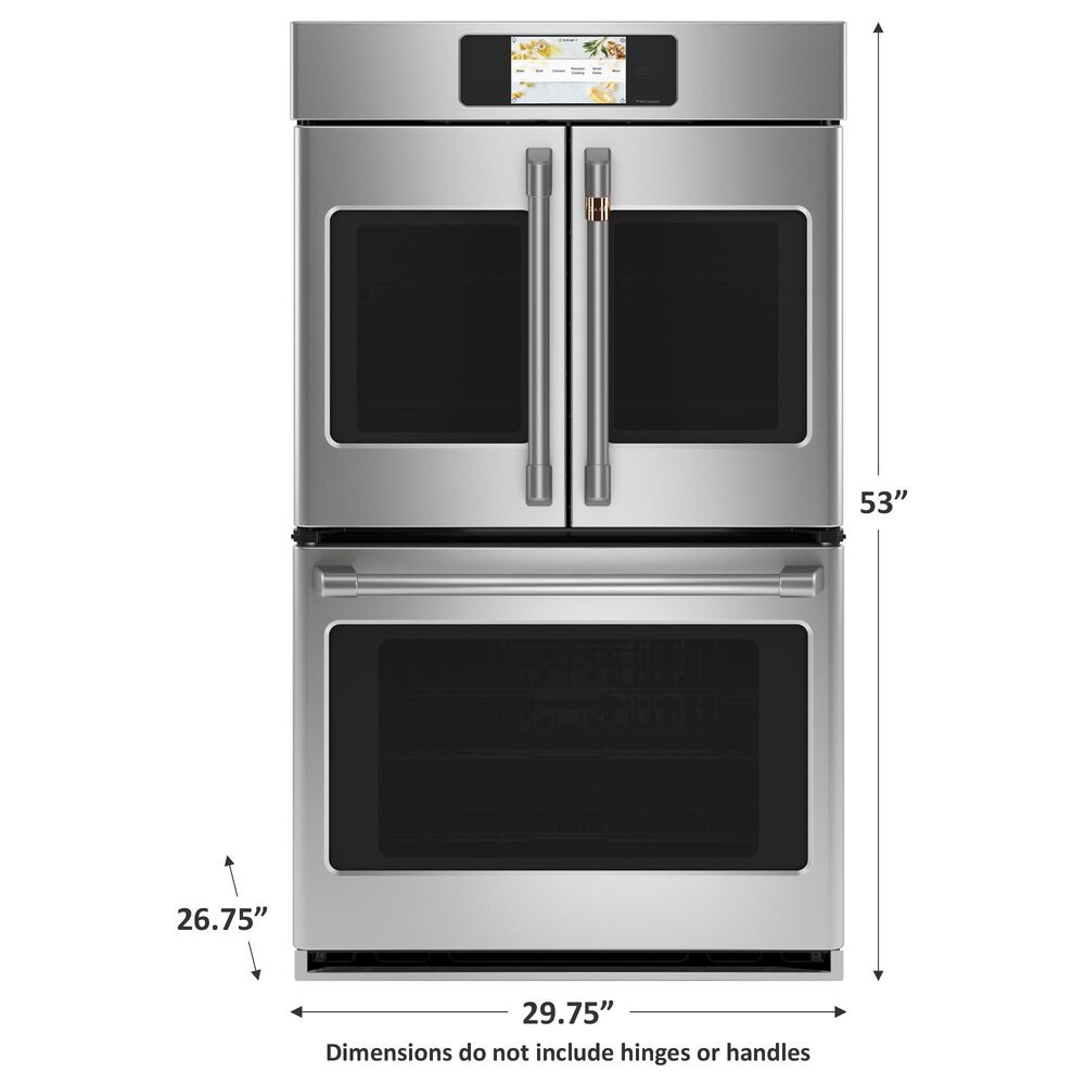 Cafe 30&quot; French-Door Double Wall Oven in Stainless Steel, , large