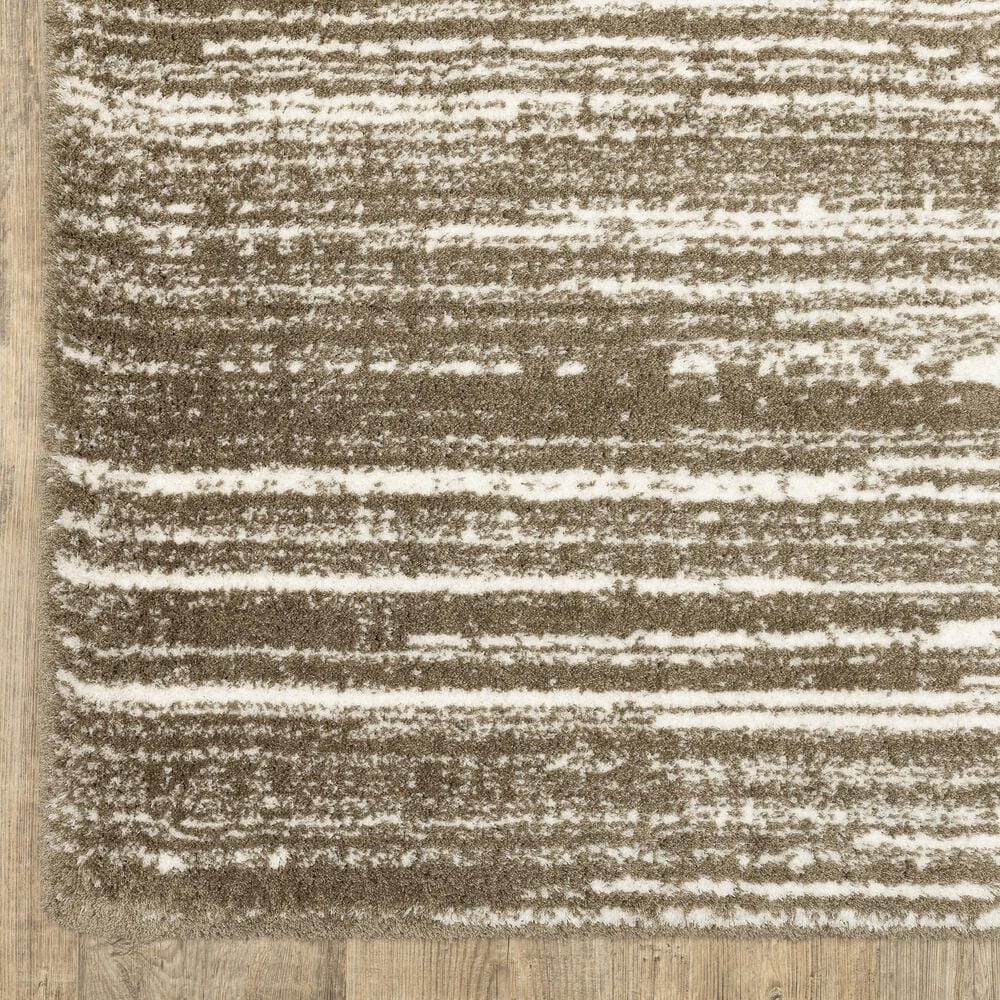 Oriental Weavers Galileo GAL05 Brown and Ivory 3&#39;10&quot; x 5&#39;5&quot; Area Rug, , large