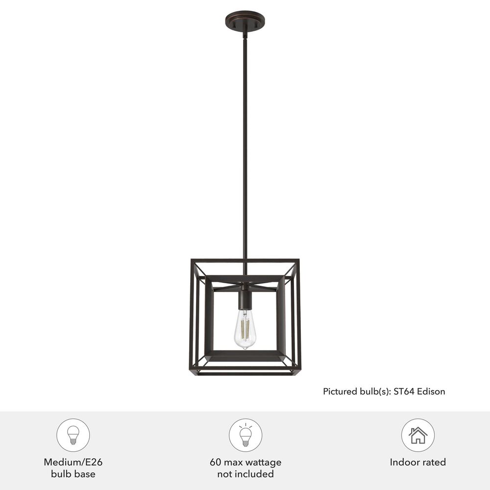 Hunter Doherty 1-Light Pendant in Onyx Bengal, , large