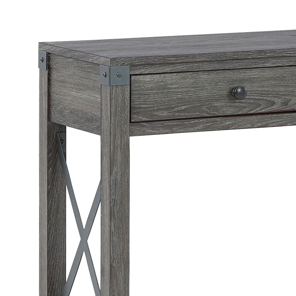 Ashley Freedan Console Sofa Table in Grayish Brown, , large