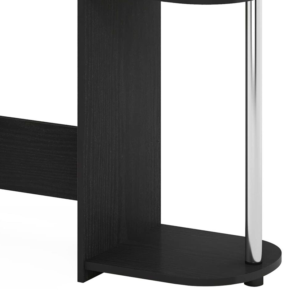 HOMLUX 32" Computer Desk with Two Drawers in Americano and Stainless Steel, , large