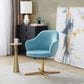 Lumisource Gemma 22" Side Table in Modern Brass, , large