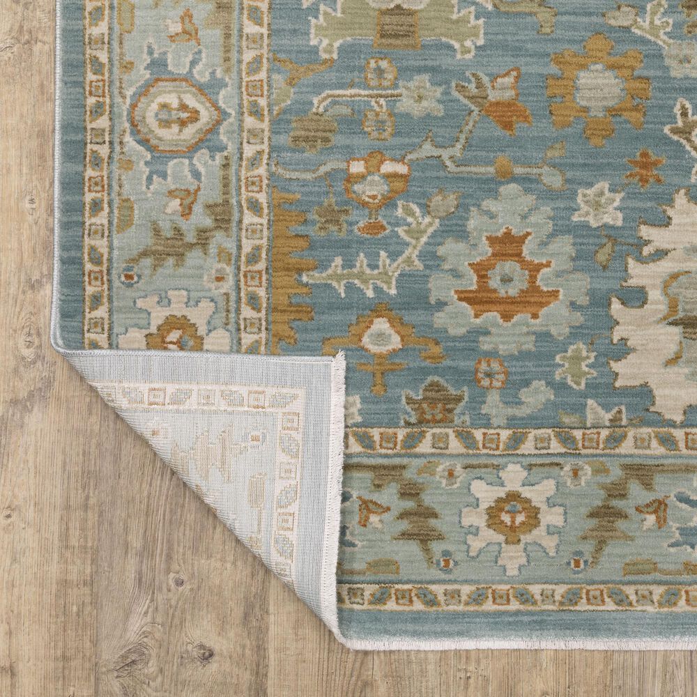 Oriental Weavers Maeve MAE02 Blue and Rust 3&#39;3&quot; x 5&#39; Area Rug, , large