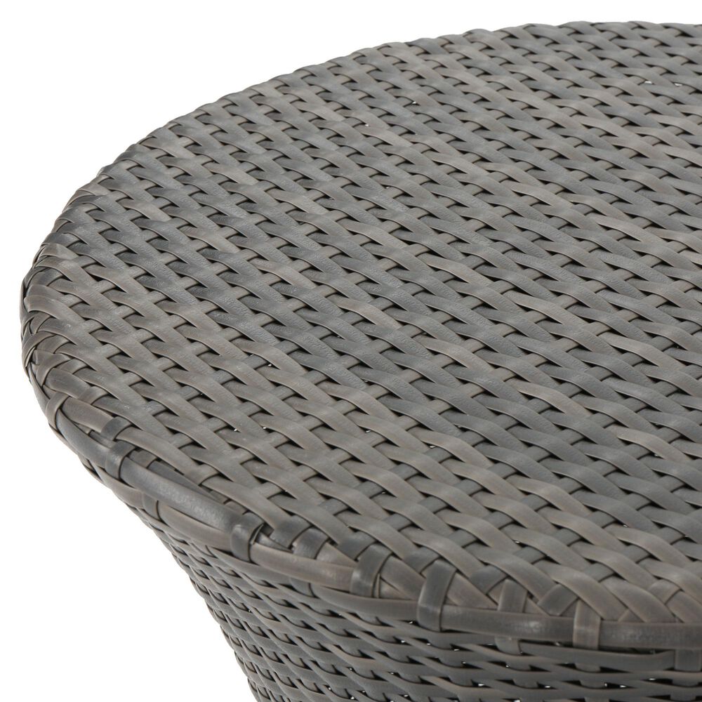 Hearth and Haven Kono Patio Accent Table in Grey, , large