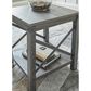 Ashley Freedan Square End Table in Grayish Brown, , large
