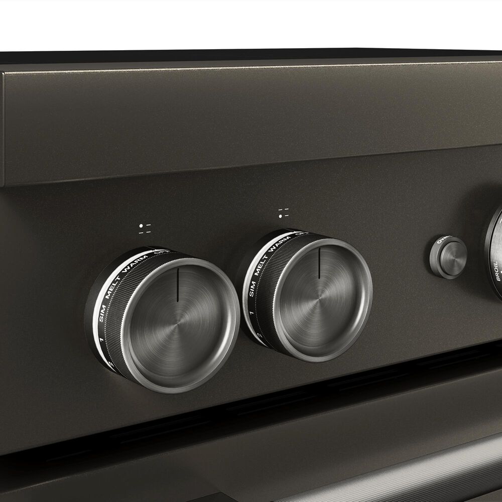 KitchenAid 30" Induction Commercial Range in Black Ore, , large