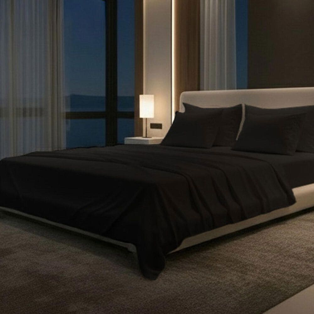 SHEEX Nightfall 3-Piece Twin/Twin XL Cooling Sheet Set in Black Eclipse, , large