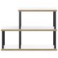 HOMLUX 3-Tier Ladder Display Bookshelf in White and Black, , large