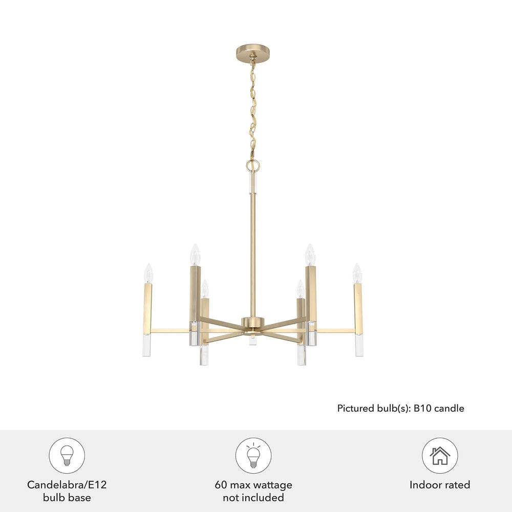 Hunter Sunjai 6-Light Chandelier in Alturas Gold, , large
