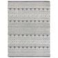 Safavieh Natura NAT853A 8" x 10" Ivory and Black Area Rug, , large