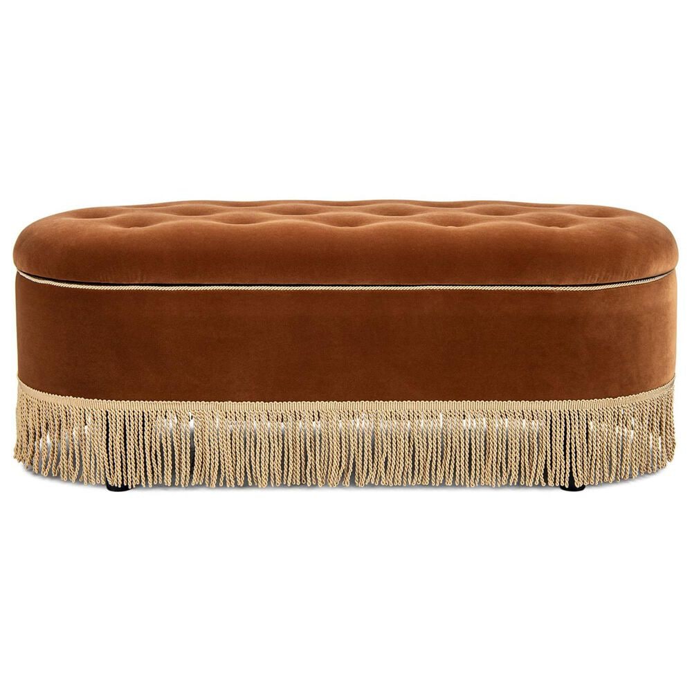 Jennifer Taylor Home Melinda Storage Bench in Burnt Orange, , large