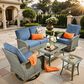 HOMLUX 6-Piece Patio Conversation Set in Denim Blue, , large