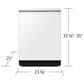 Samsung 24" Bespoke  Smart Dishwasher with 3rd Rack Washing System in White Glass, , large