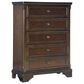 Ashley Trellington 4-Piece King Bedroom Set in Warm Brown Cherry, , large