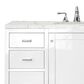 James Martin Vanities Addison 48" Single Bathroom Vanity in Glossy White with 3 cm Eternal Jasmine Pearl Quartz Top and Rectangular Sink, , large