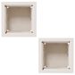 Timberlake 14.75" Planter Box in White (Set of 2), , large