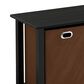 HOMLUX 41.7" Entertainment Center TV Stand with Storage Bins in Americano and Black, , large