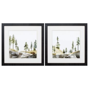 Propac "Pine Hill" Wall Art in Green (Set of 2), , large