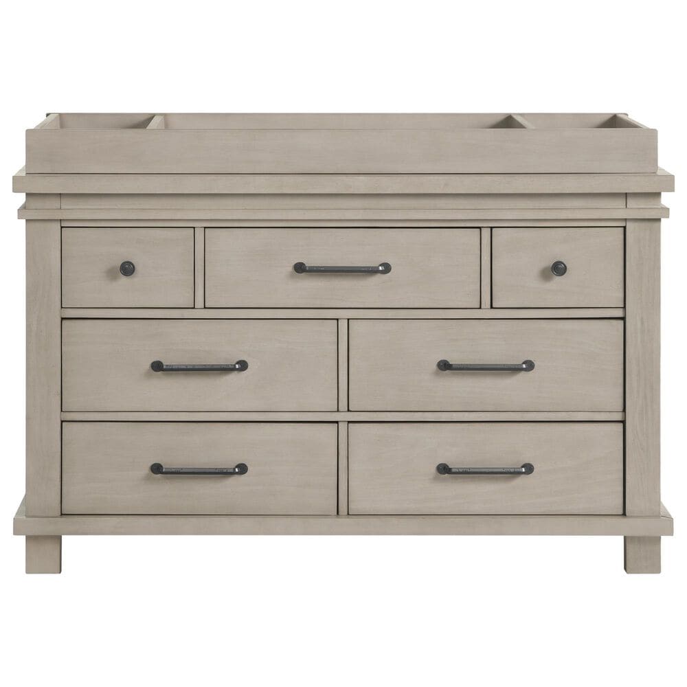 Oxford Baby Hampton Changing Topper in Stone Wash, , large