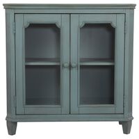 Signature Design by Ashley Mirimyn Small Door Accent Cabinet In Antique Teal