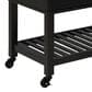 Linon Home Decor Kolton Kitchen Cart in Black and White, , large