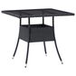 CorLiving Parksville Patio Square Dining Table in Black, , large
