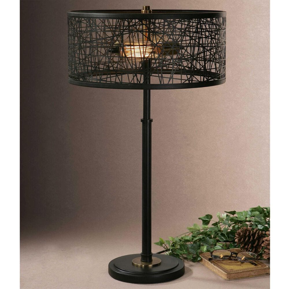 Uttermost Alita Table Lamp in Black, , large