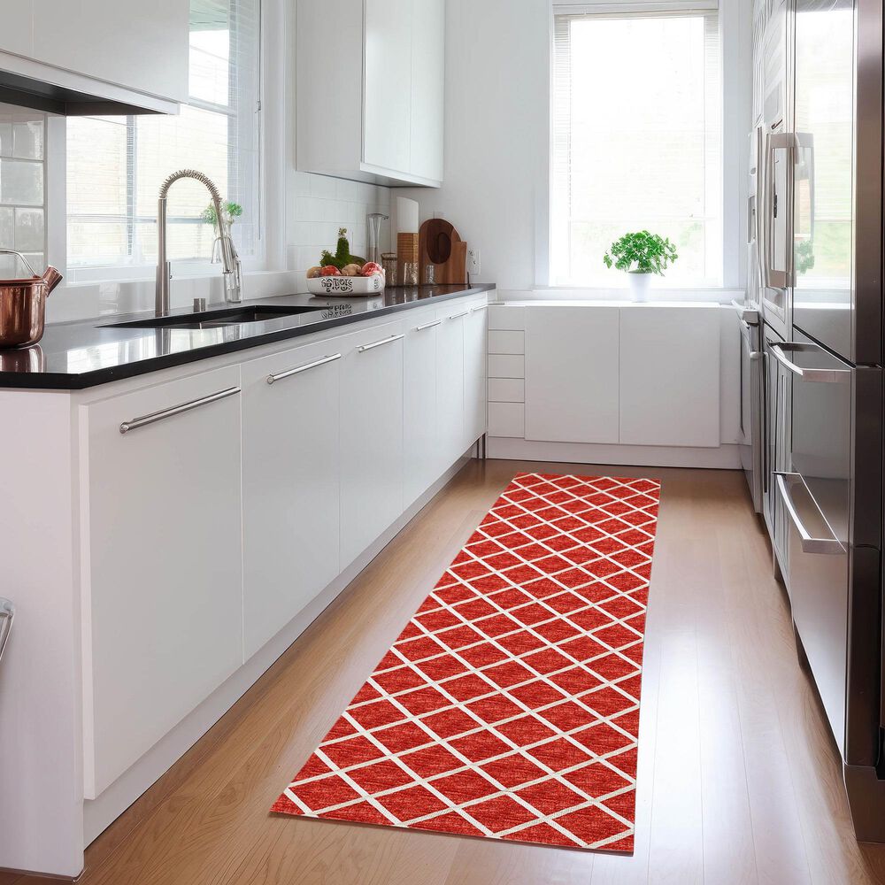 Dalyn Rug Company York 2&#39;3&quot; x 12&#39; Red Indoor/Outdoor Runner, , large