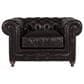 Vintage Furnishings Finn Leather Club Chair in Valencia Dark Brown, , large
