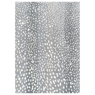 Surya Athena 8" Square Gray and Cream Area Rug, , large