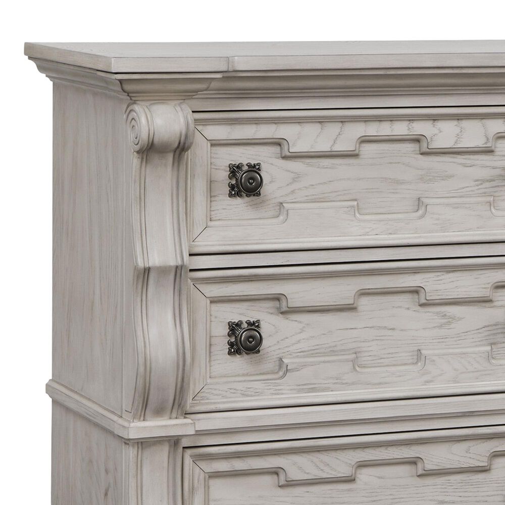 Millenium Bruchandi 4-Piece King Panel Bedroom Set in Antique White, , large