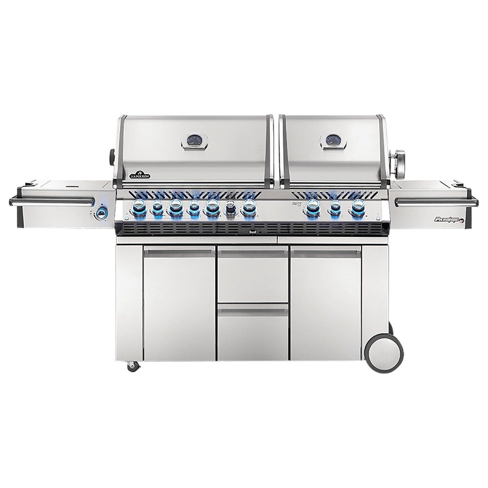 Napoleon Prestige Pro 825 RSBI Propane Gas Grill in Stainless Steel, , large