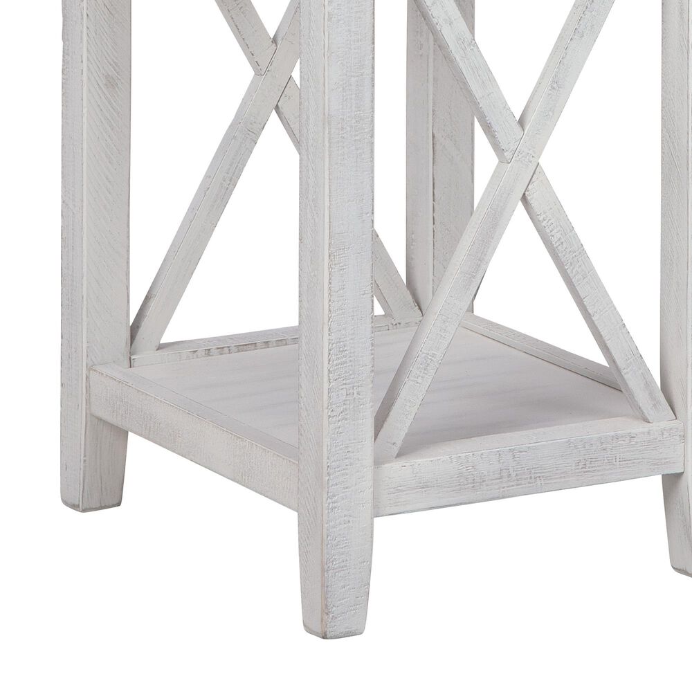 Ashley Adalane Accent Table in Distressed White and Gray, , large
