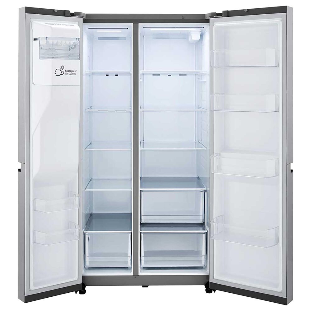 LG 27.2 Cu. Ft. Side-by-Side Refrigerator with Smooth Touch Ice Dispenser in Print Proof Stainless Steel, , large