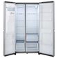 LG 27.2 Cu. Ft. Side-by-Side Refrigerator with Smooth Touch Ice Dispenser in Print Proof Stainless Steel, , large