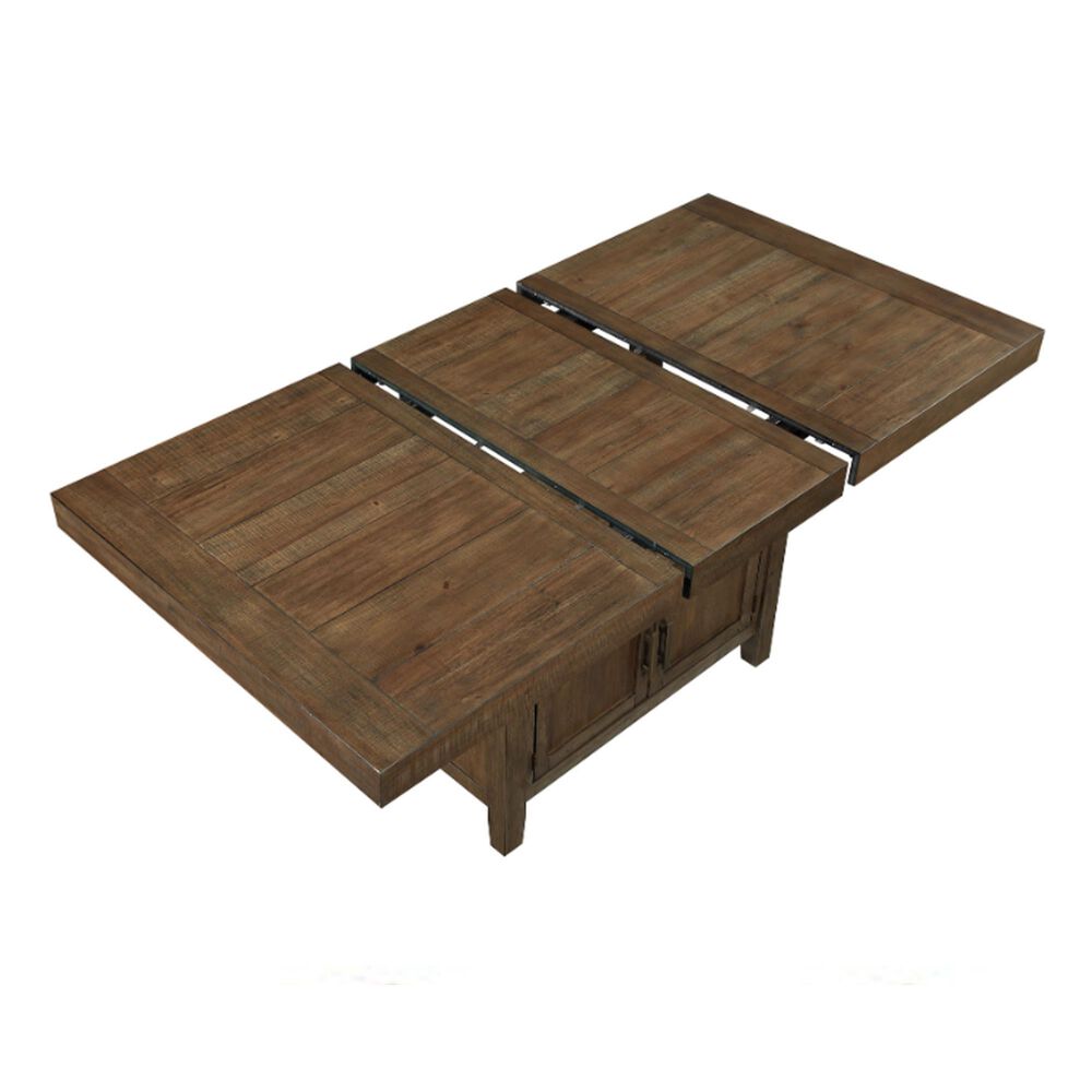Steve Silver Garland 1-Leaf Dining Table in Toffee - Table Only, , large