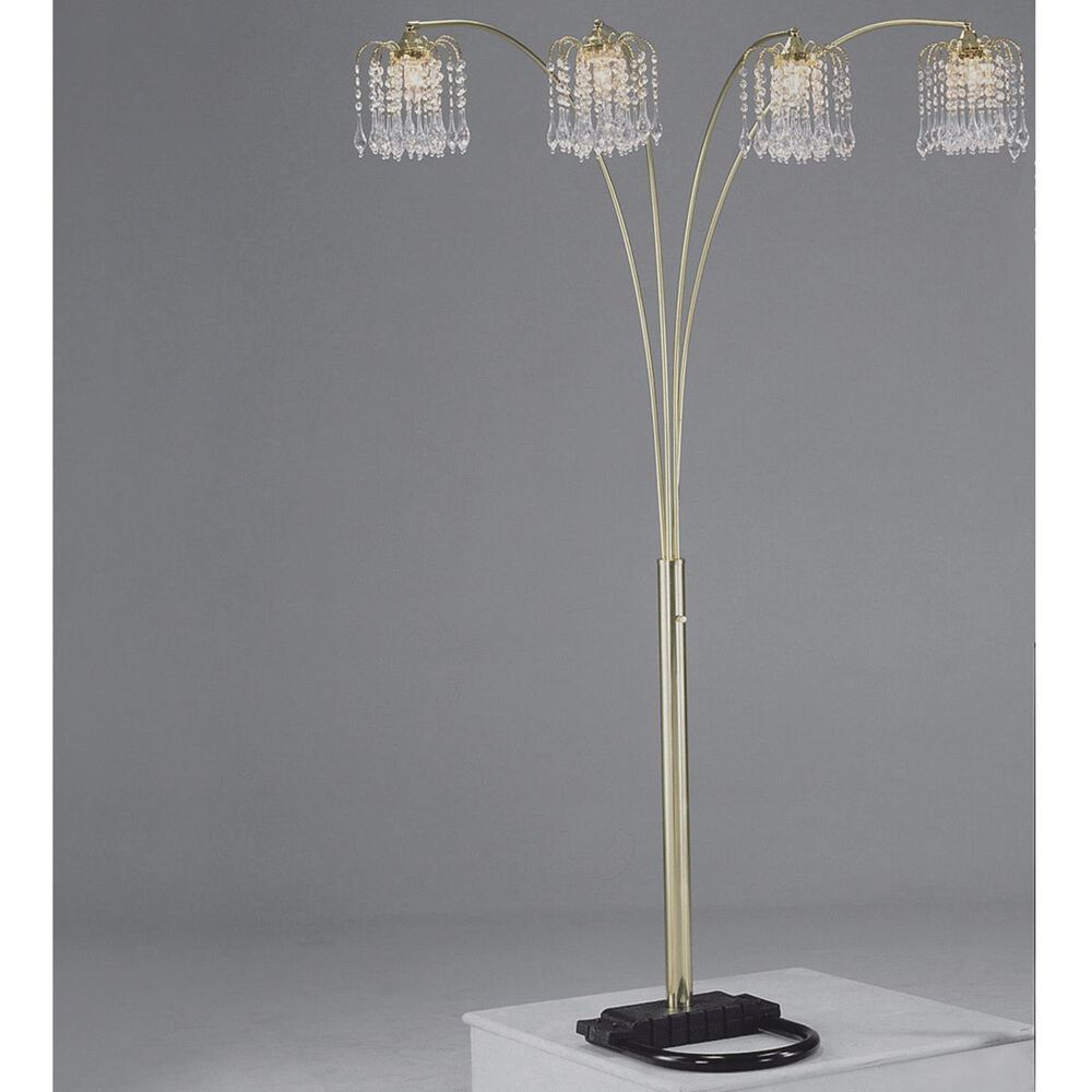 37B Rain Drop Floor Lamp in Gold, , large