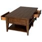 Belle Furnishings Lake House 2-Drawer Cocktail Table in Rustic Brown Oak, , large