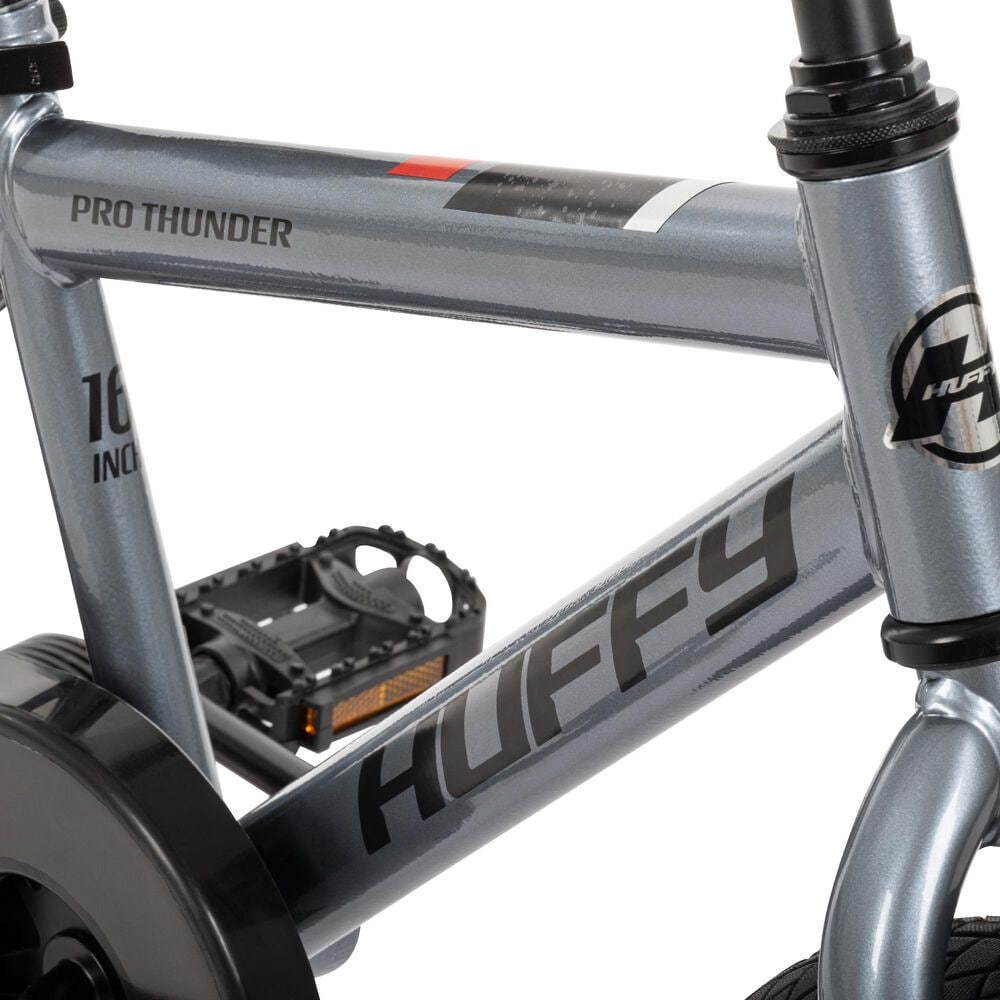 Huffy Pro Thunder 16&quot; Boy&#39;s Bicycle in Metallic Charcoal and Black, , large