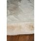 Linon Maven Faux Rabbit 5" x 7" Pale Grey Area Rug, , large