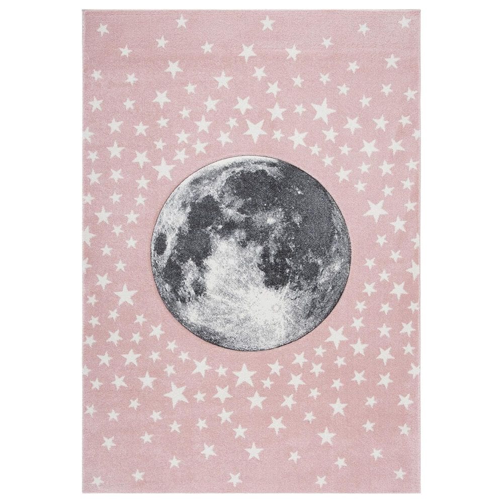 Safavieh Carousel CRK135 3"3" x 5"3" Pink and Grey Kids Area Rug, , large