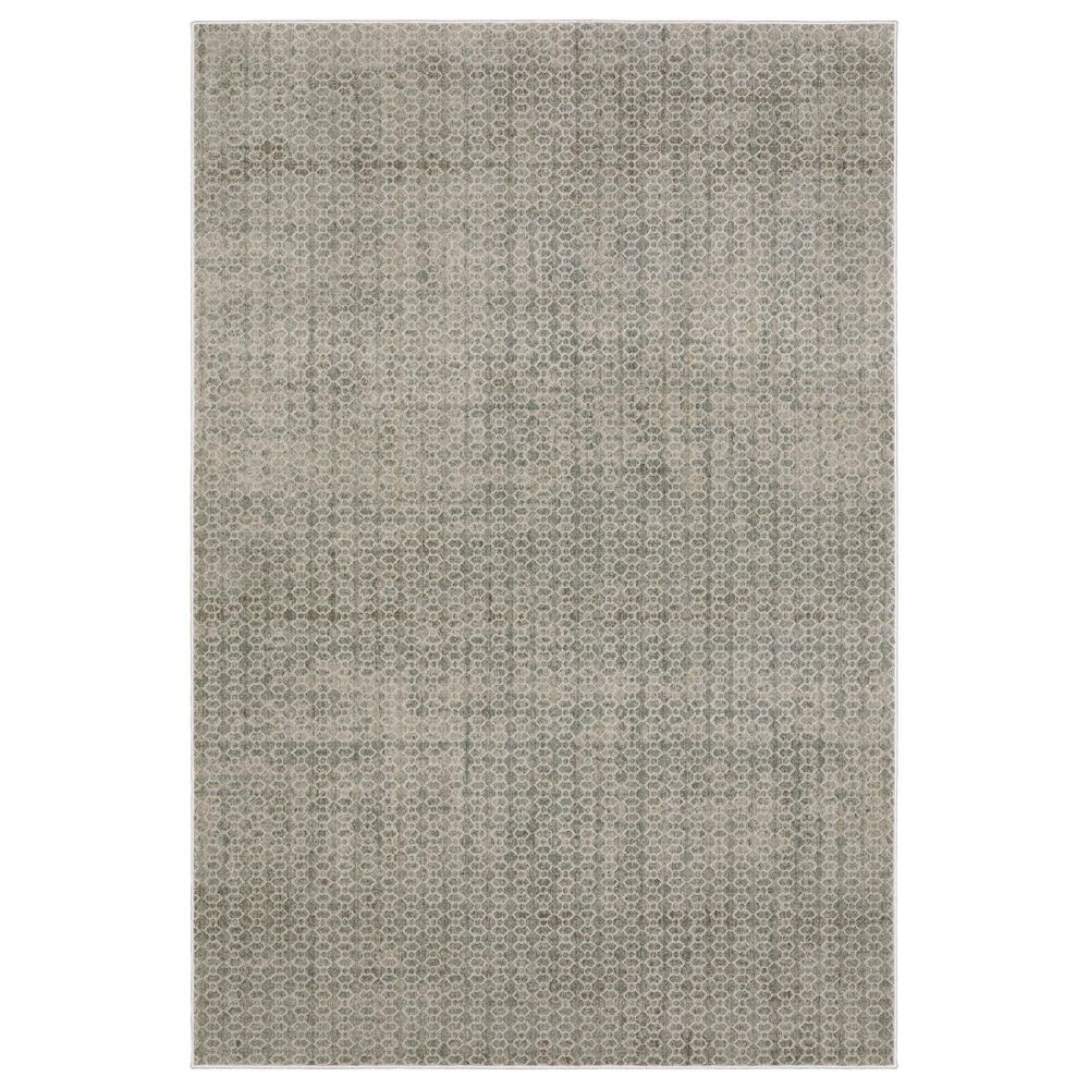 Oriental Weavers Mallory MAL04 Grey and Blue 3"3" x 5" Area Rug, , large