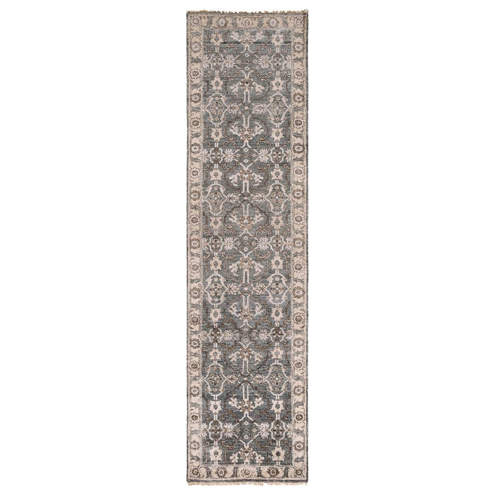 Surya Theodora 2"6" x 8" Gray, Slate and Dark Brown Runner, , large