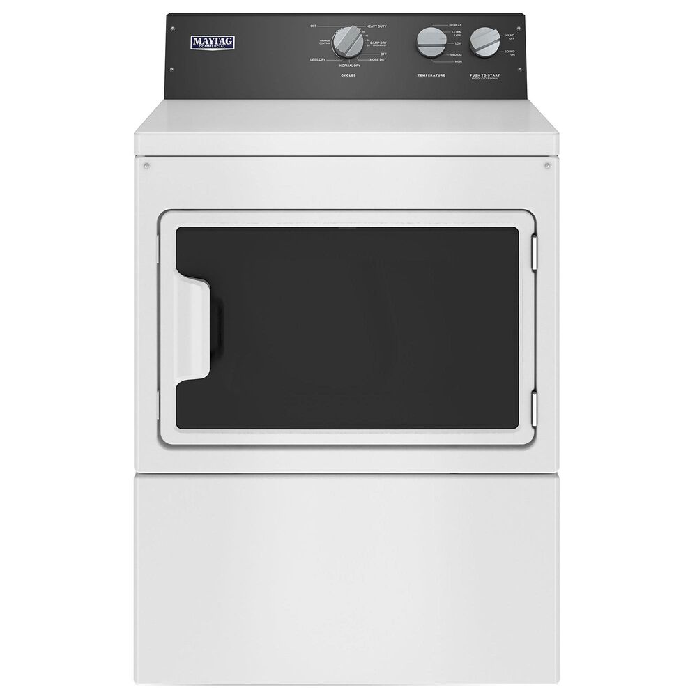 Maytag 7.4 Cu. Ft. Front Load Electric Dryer with IntelliDry Sensor in White, , large