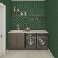 Dal-Tile Mythology Cyclade 6" x 6" Arabesque Ceramic Tile, , large